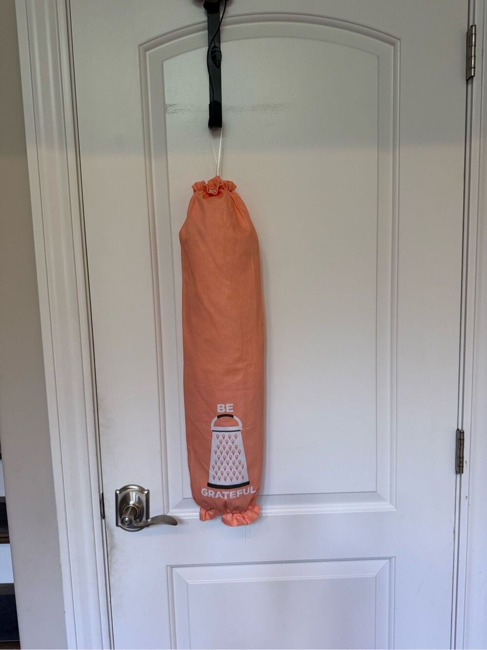 Handmade Plastic Bag Holder-Be Grateful